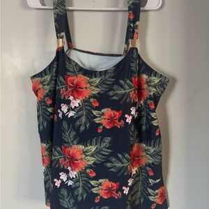 NWOT- Floral Print tankini Women's Top